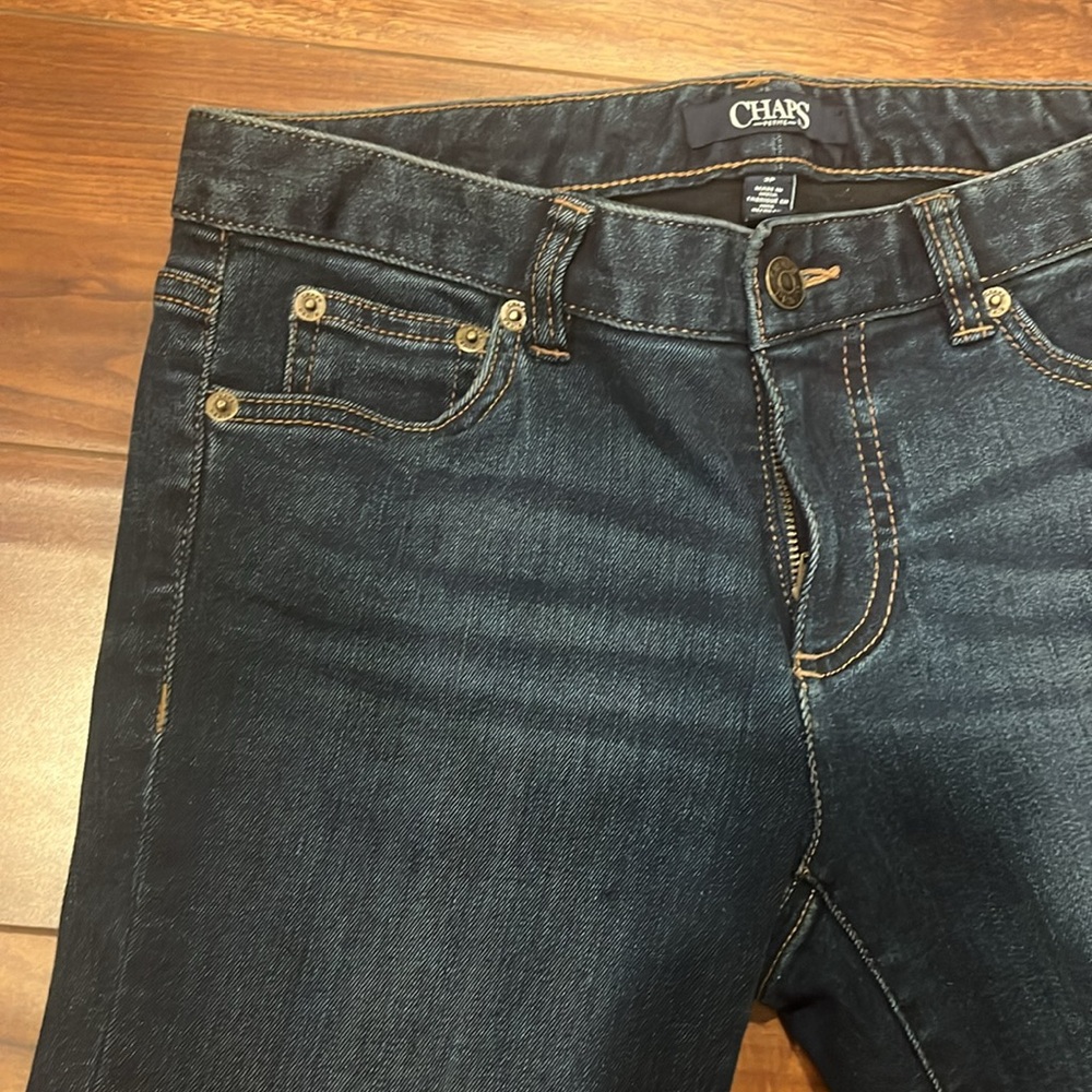 Chaps Women's Dark Blue Madden Straight Jeans Size 2P - Picture 6 of 10
